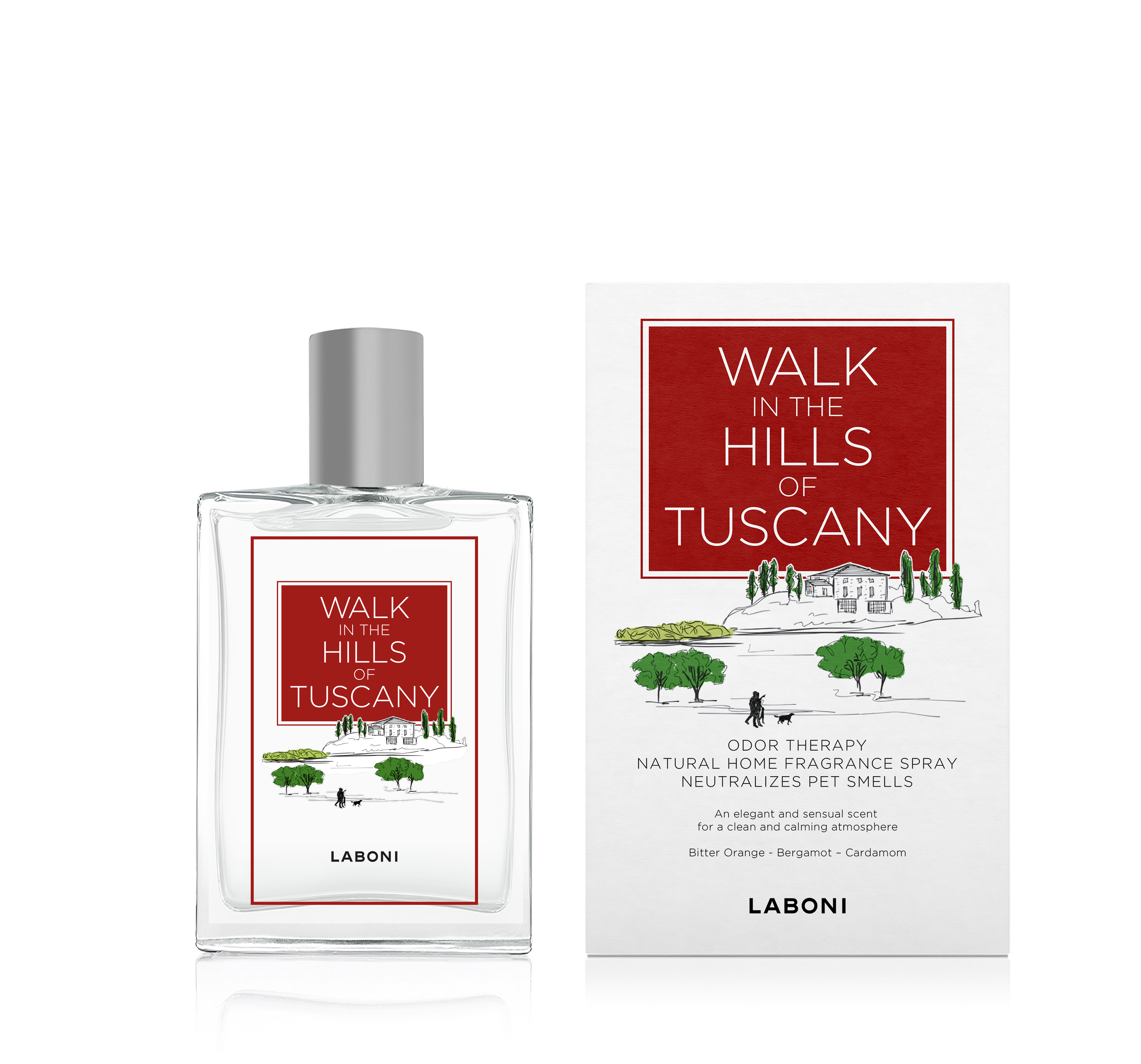 Laboni Duft-Spray Walk in the Hills of Tuscany rot 100ml