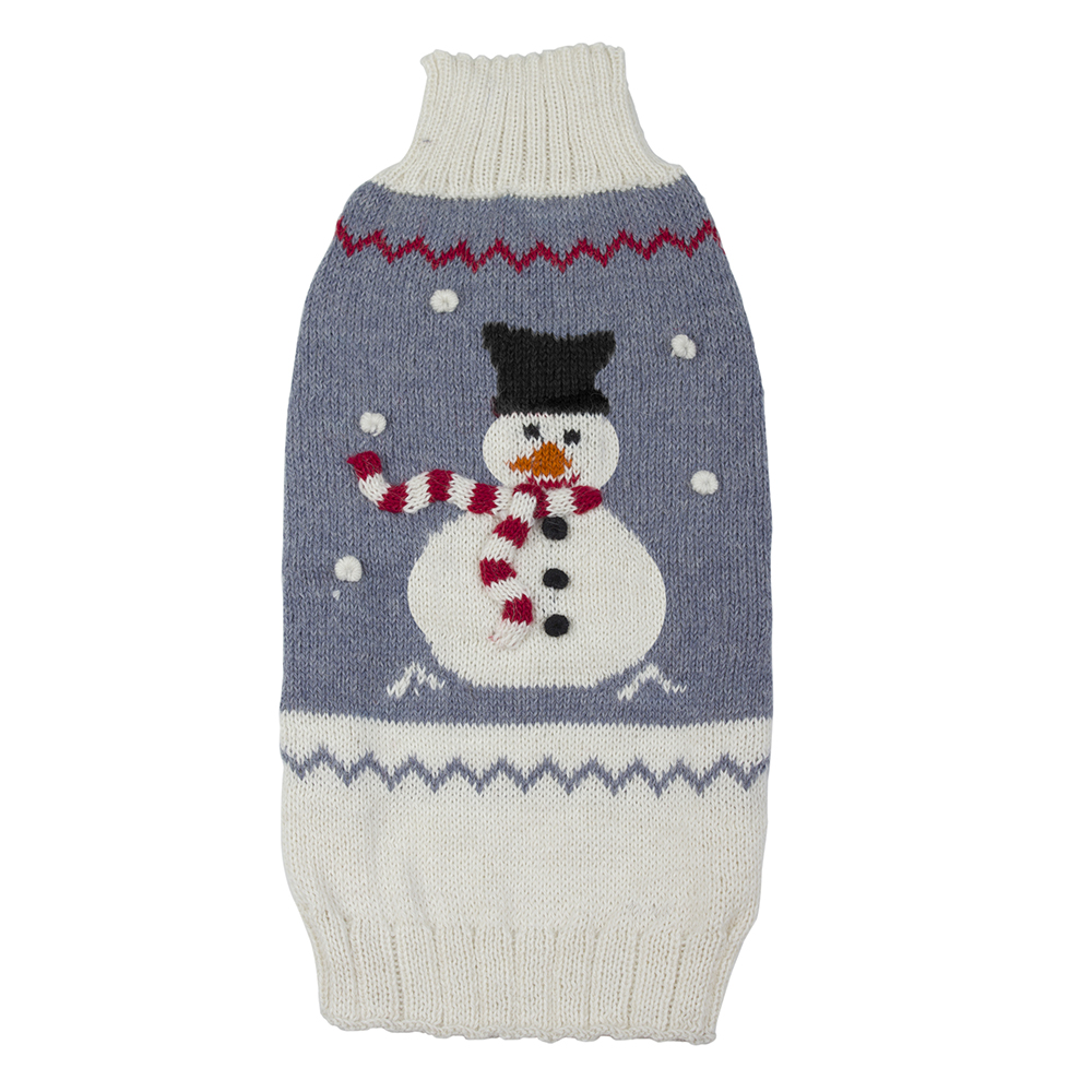 Alqo Wasi Hunde-Pullover Holiday Snowman