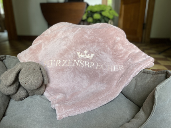 Luxusköter Hundedecke "Herzensbrecher"