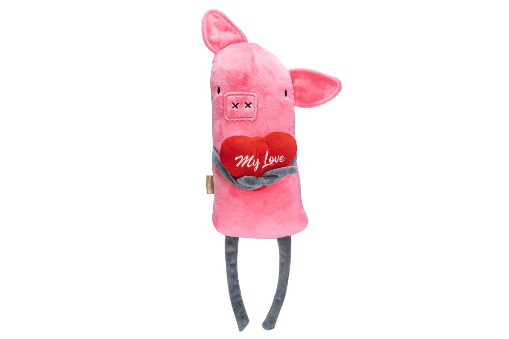 Beeztees Hundespielzeug Valentinstag Liebesschweinchen
