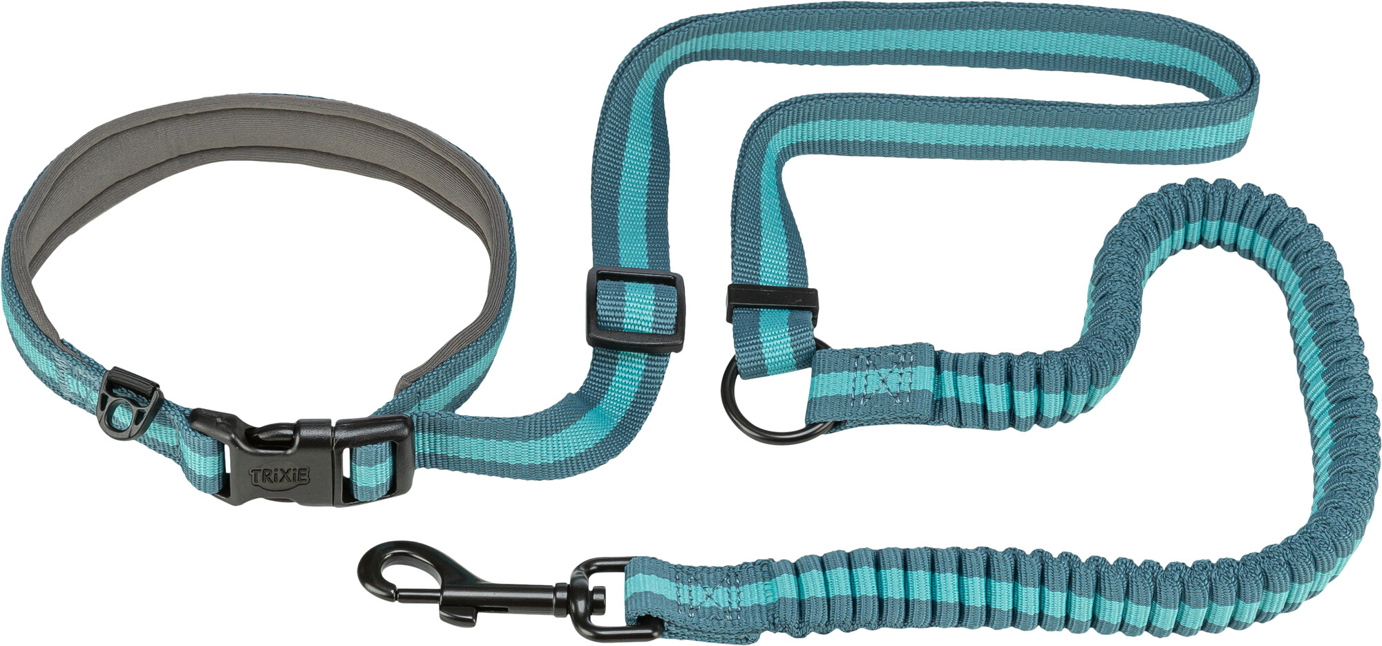 Trixie Joggingleine 1,33–1,80m/20mm, petrol/aqua