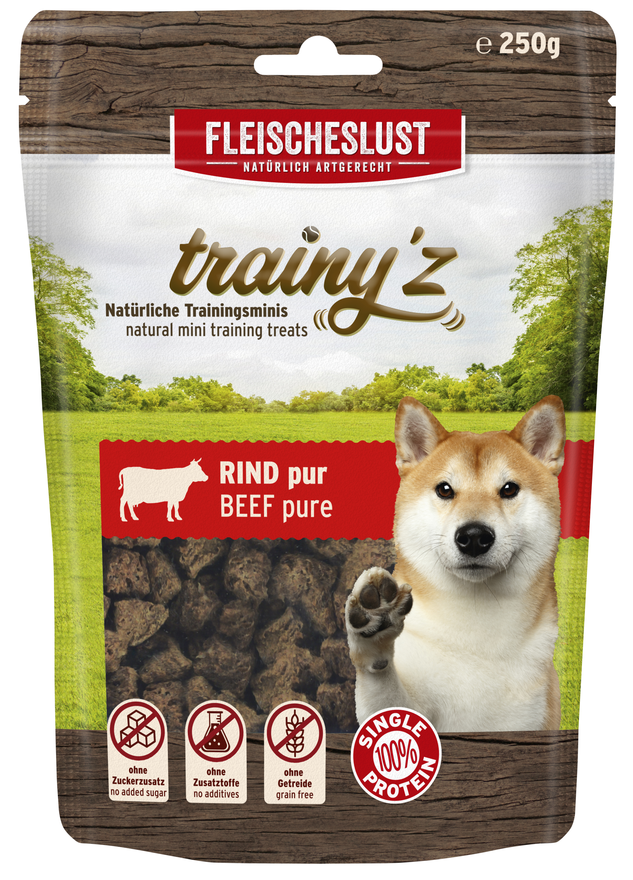 Fleischeslust Trainy'z Rind 250g