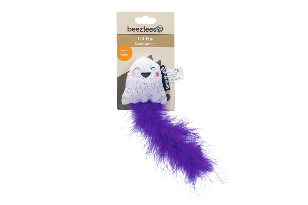 Beeztees Katzenspielzeug Halloween Geist 7cm