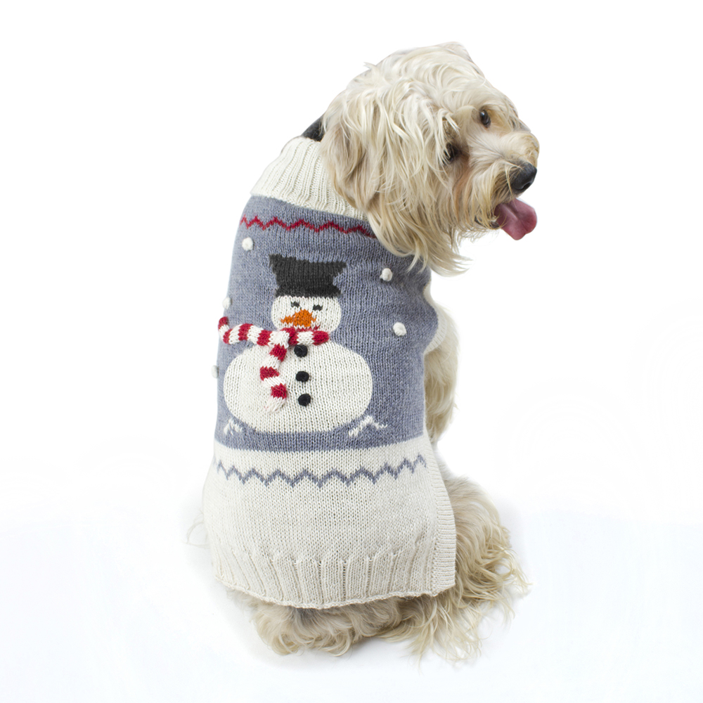 Alqo Wasi Hunde-Pullover Holiday Snowman