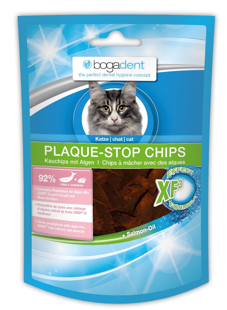 Bogadent Plaque-Stop Chips Katze 50g