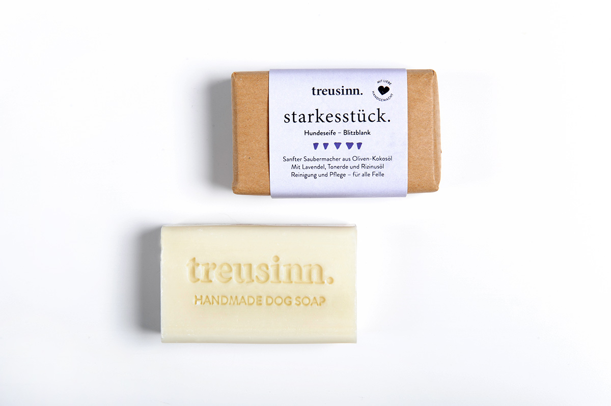Treusinn Hundeseife STARKES STÜCK 115g