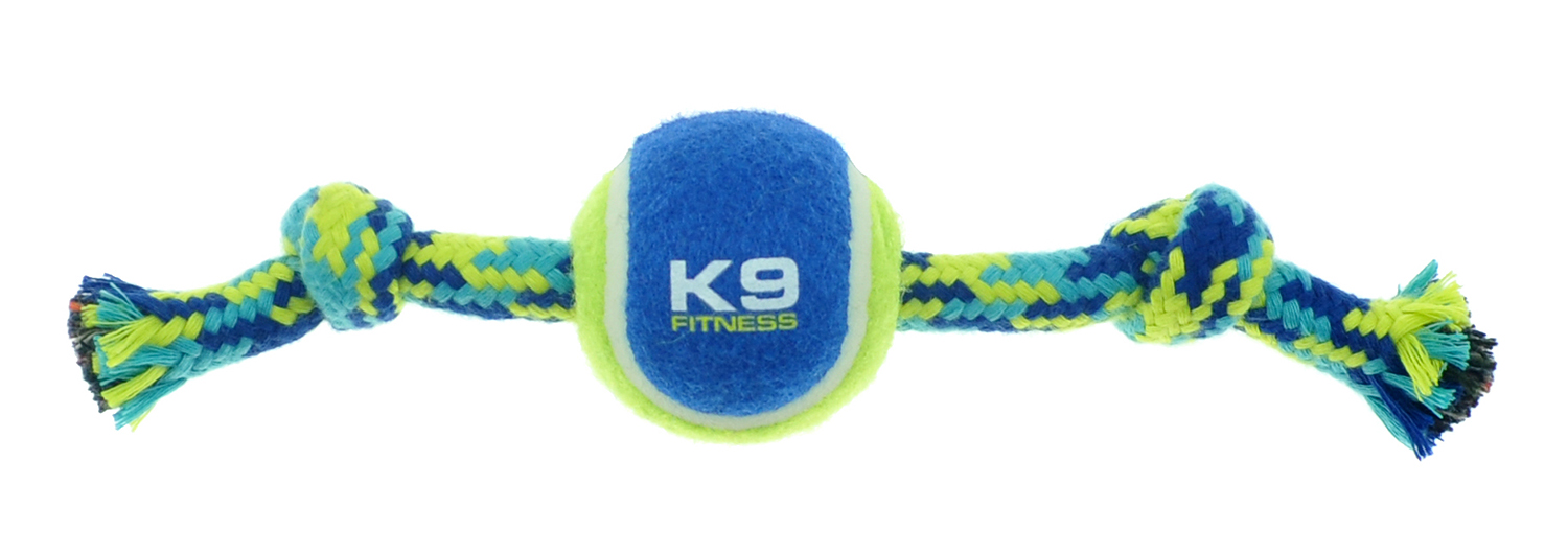 Hagen ZEUS K9 Seil m. Knoten + Tennisball, 23 cm