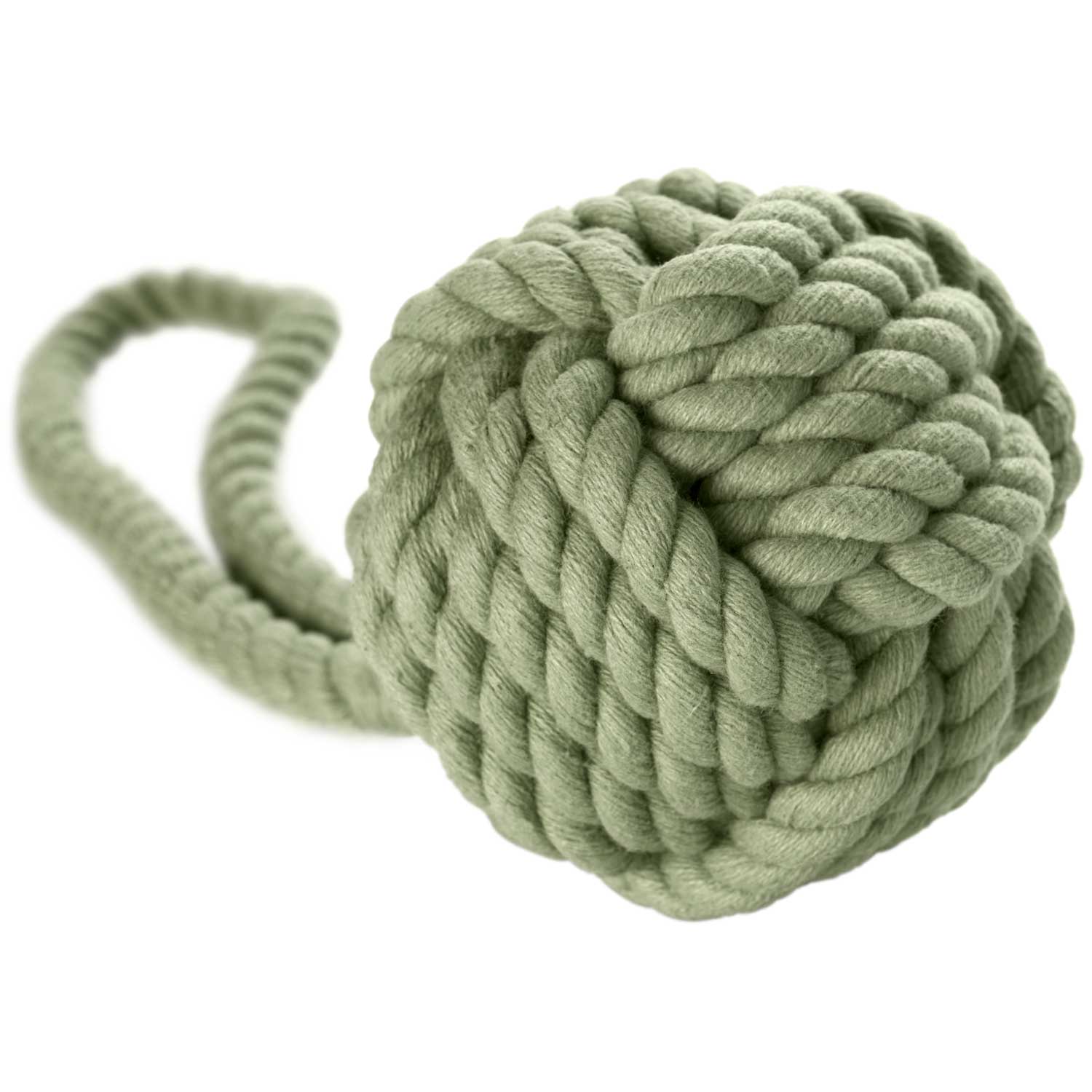 Hunter Hundespielzeug Ball mit Handschlaufe Inari lindgrün