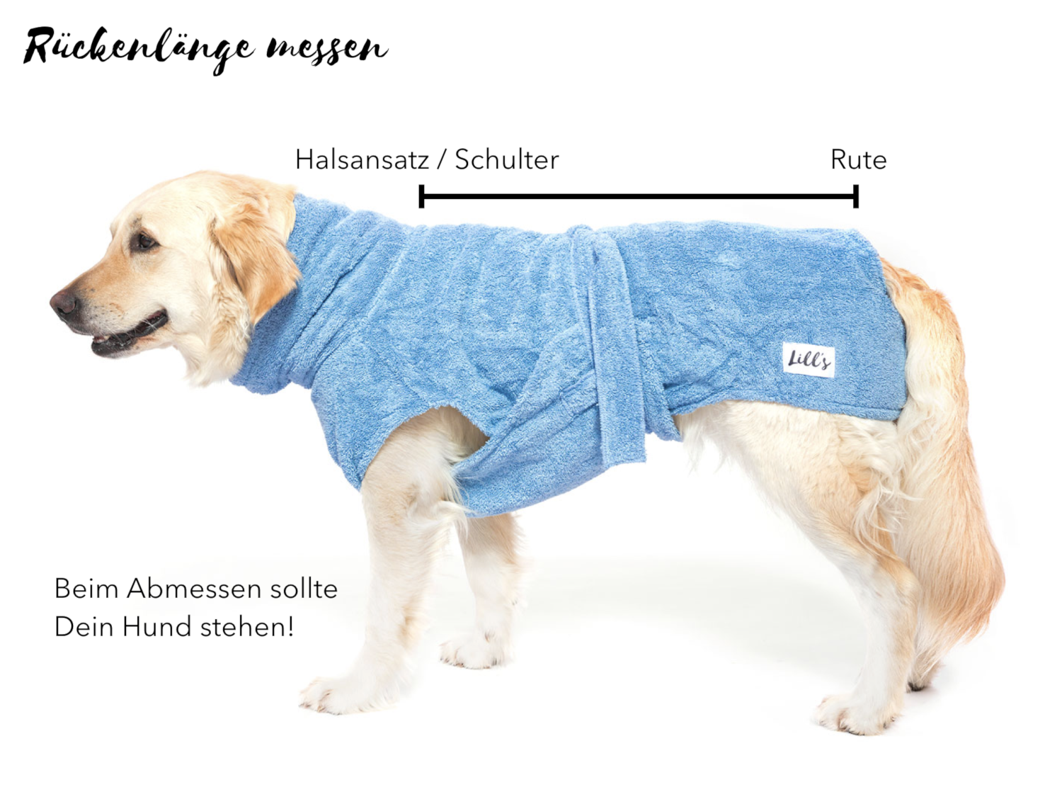 Lill's Hundebademantel aus Bio-Baumwolle