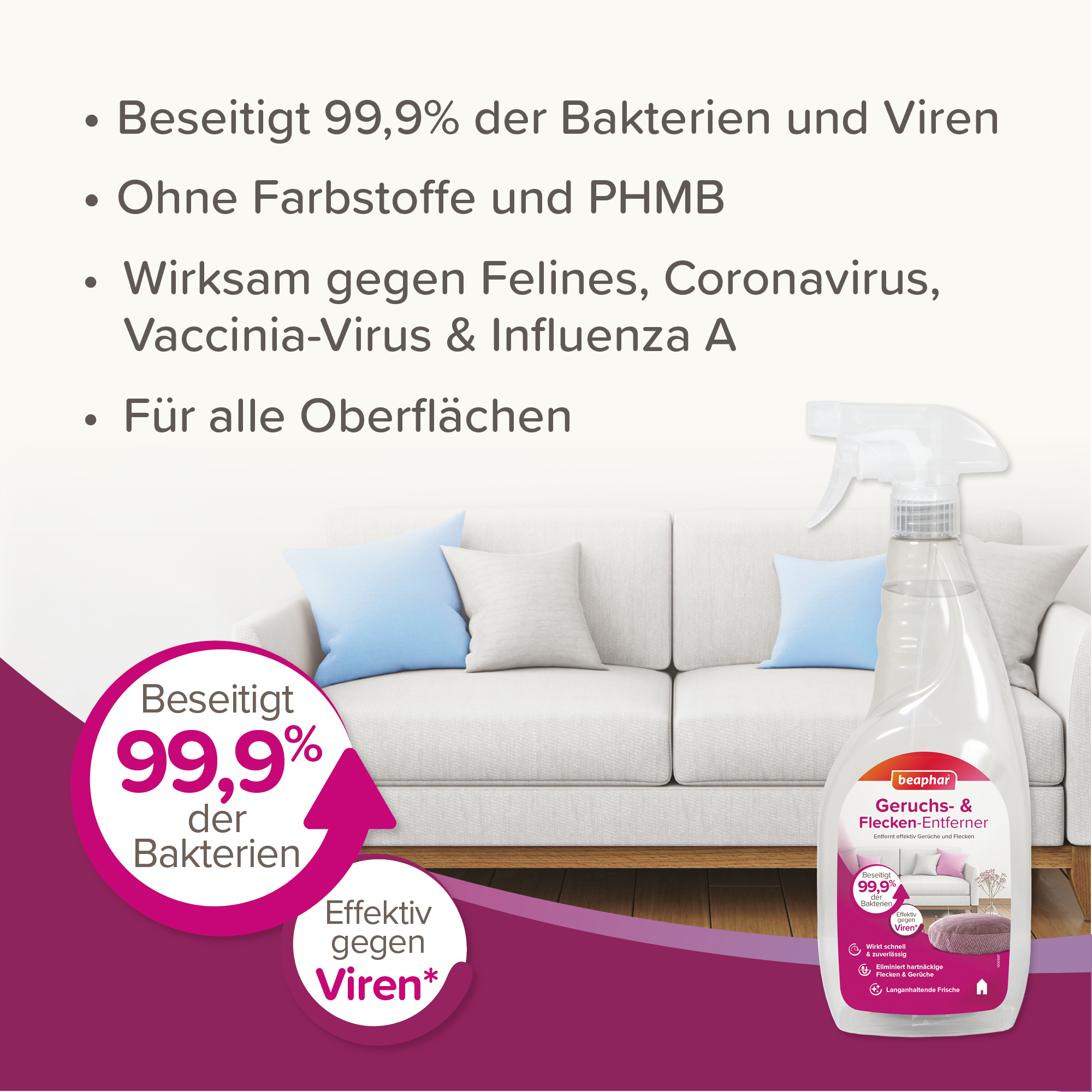 Beaphar Geruchs- & Fleckentferner 750ml