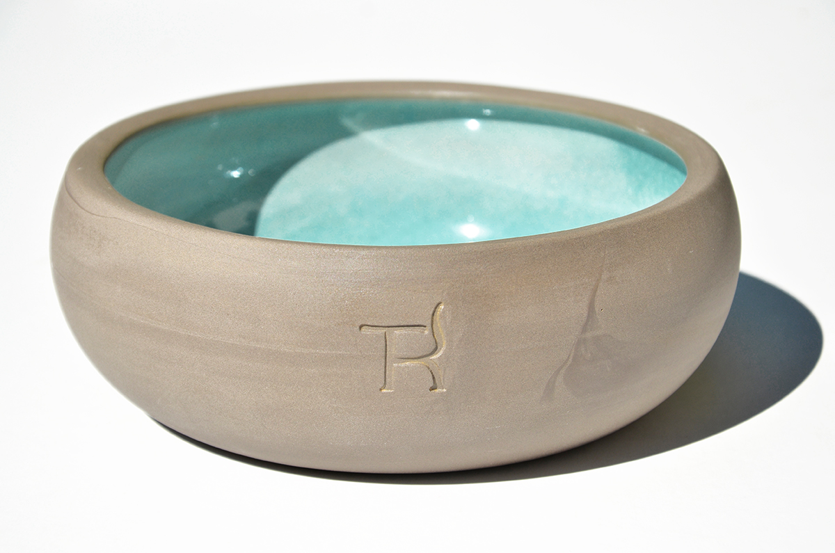 Treusinn Keramiknapf PUR aqua