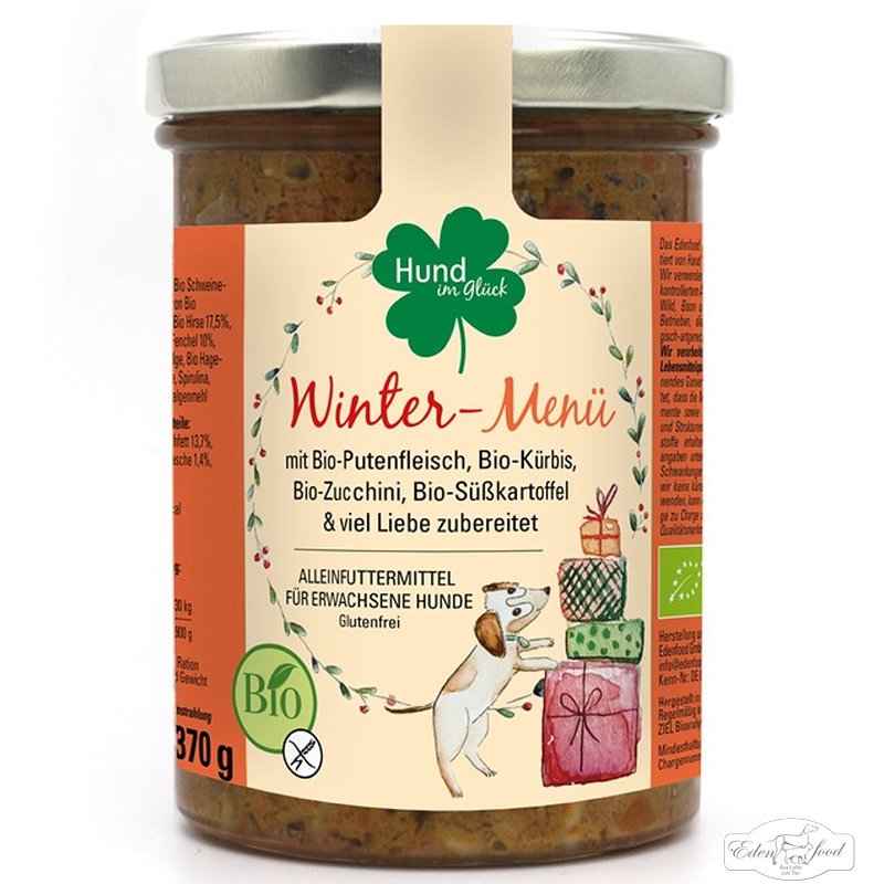 Edenfood "Hund im Glück" Bio-Wintermenü Pute (Limited Edition)