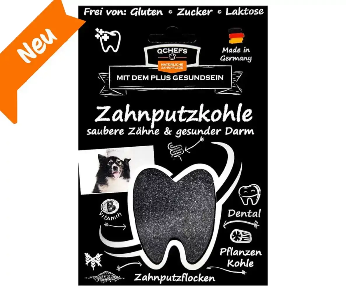 QChefs Zahnputzkohle HUND 80g
