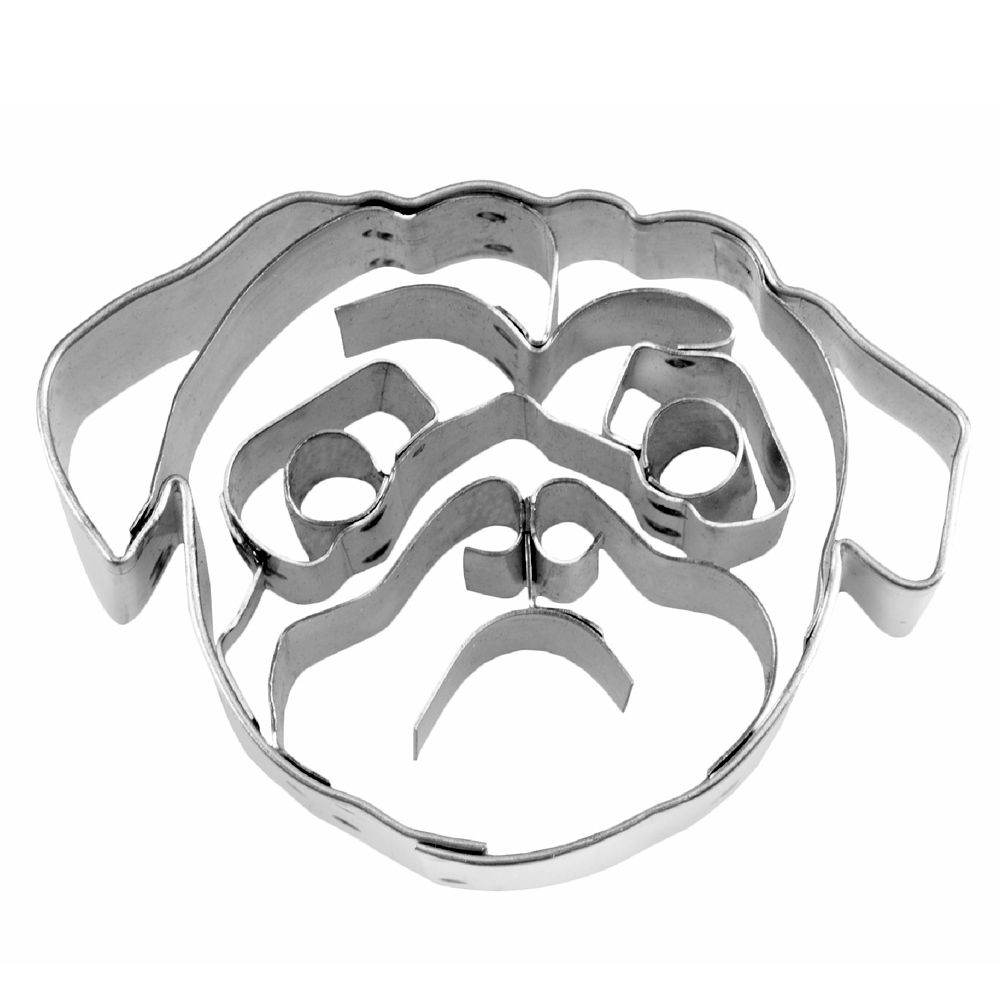 Städter Ausstechform Mops Gesicht ca. 5,5cm