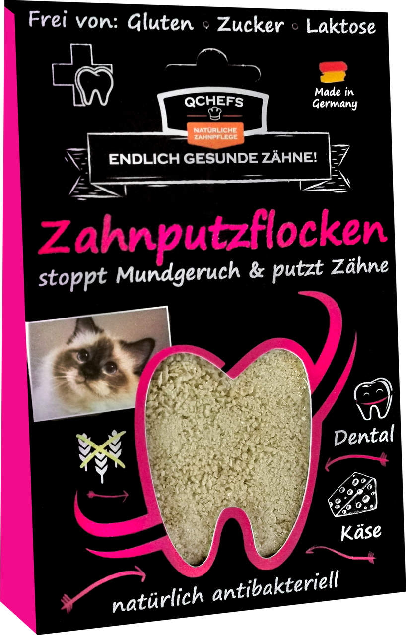 QChefs Zahnputzflocken KATZE 80g