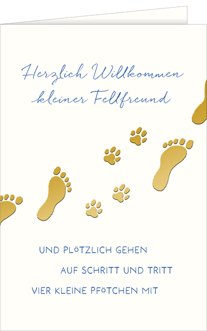 Pfotenglück Grußkarte (verschiedene Motive) Pfotenglück Grußkarte (verschiedene Motive)