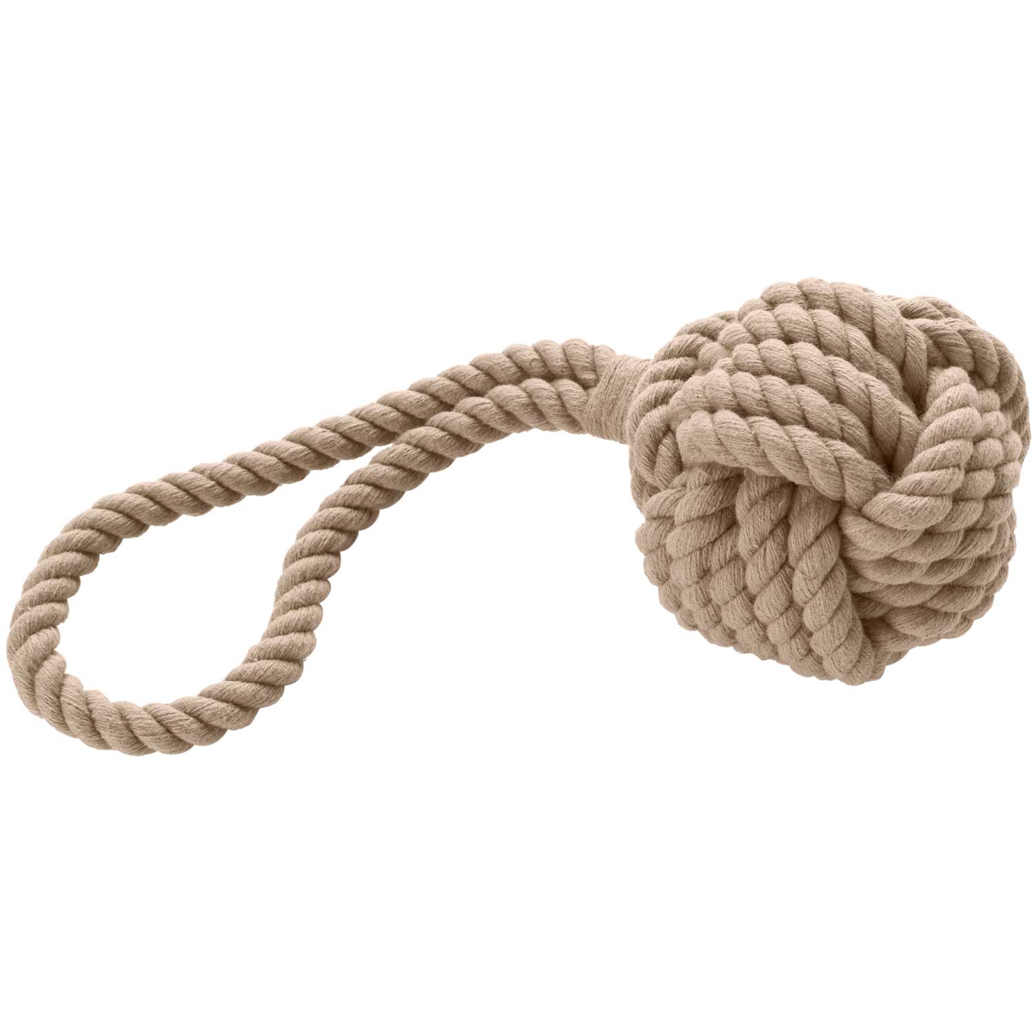 Hunter Hundespielzeug Ball mit Handschlaufe Inari beige