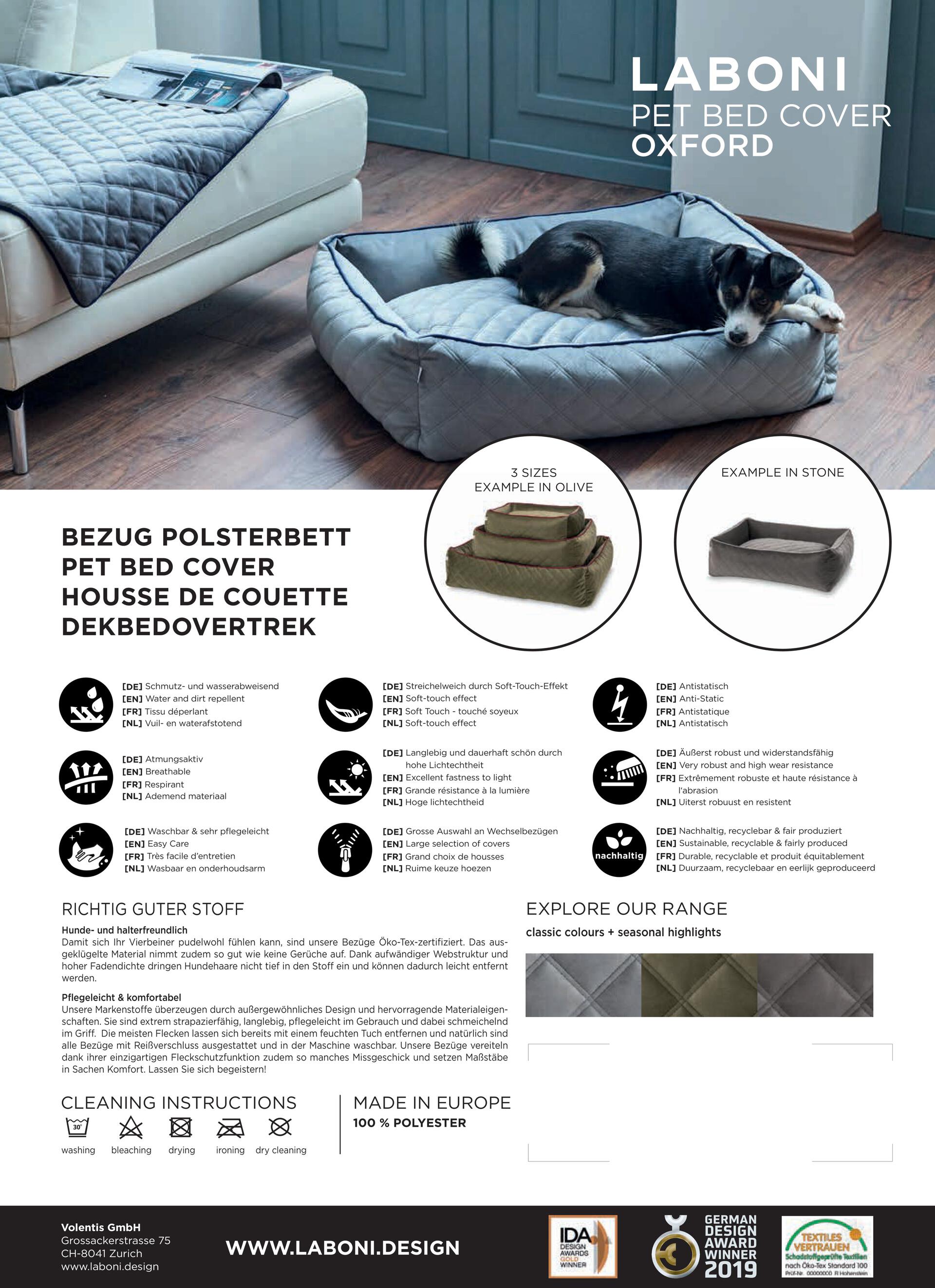 Laboni Hundebett OXFORD