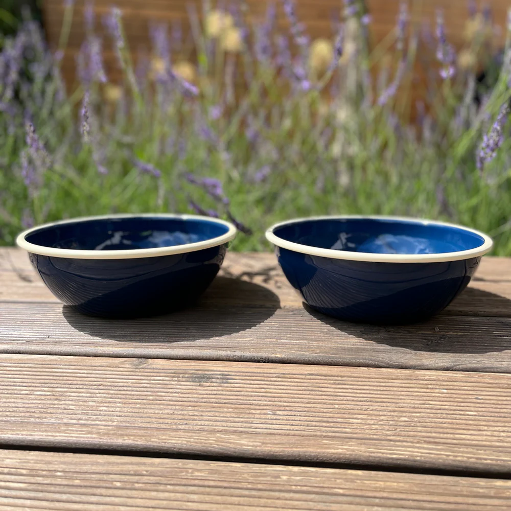 Lill's Futternapf aus Emaille Balu Night Blue