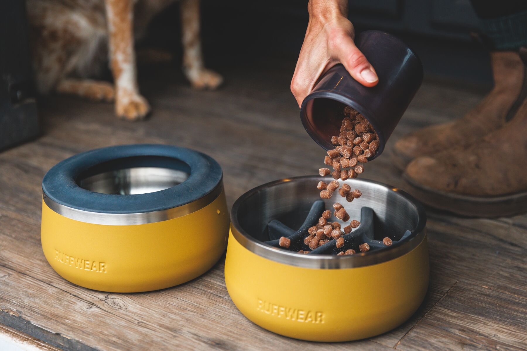 Ruffwear Basecamp™ Slow Feeder Insert Basalt Gray