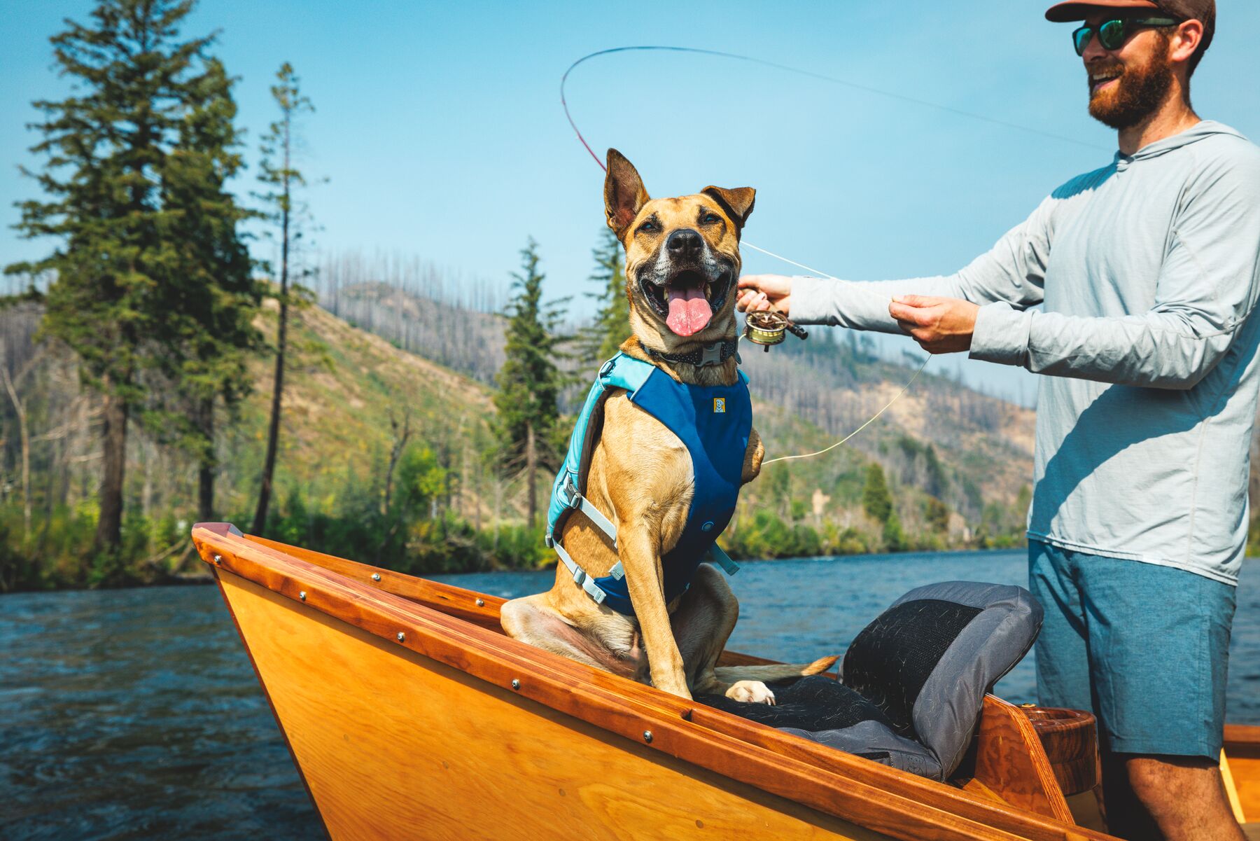 Ruffwear Confluence™ Support Jacket Biolumin Blue Ruffwear Confluence™ Support Jacket Biolumin Blue