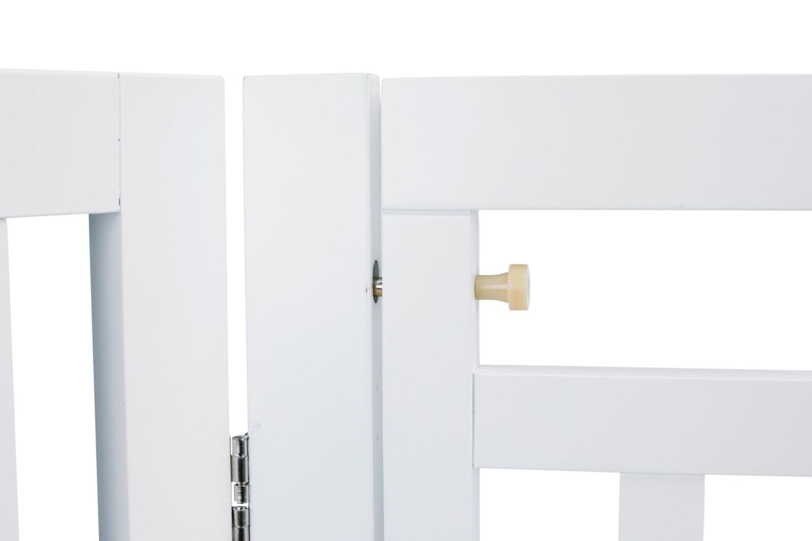 Trixie Absperrgitter mit Tür, MDF, 4-teilig 60–160 × 81 cm, weiß