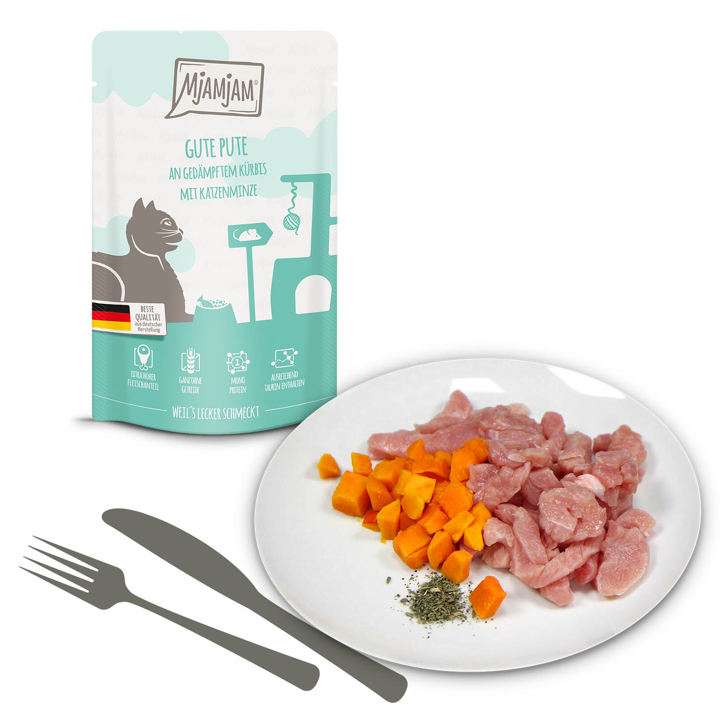 Mjamjam Katze Mahlzeit - Pouchie