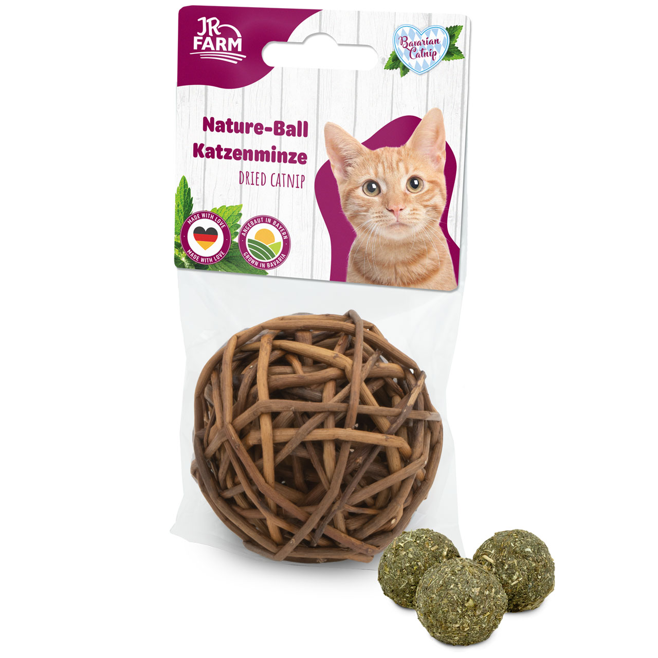 JR Cat Bavarian Catnip Katzenminze Nature-Ball 1 St.