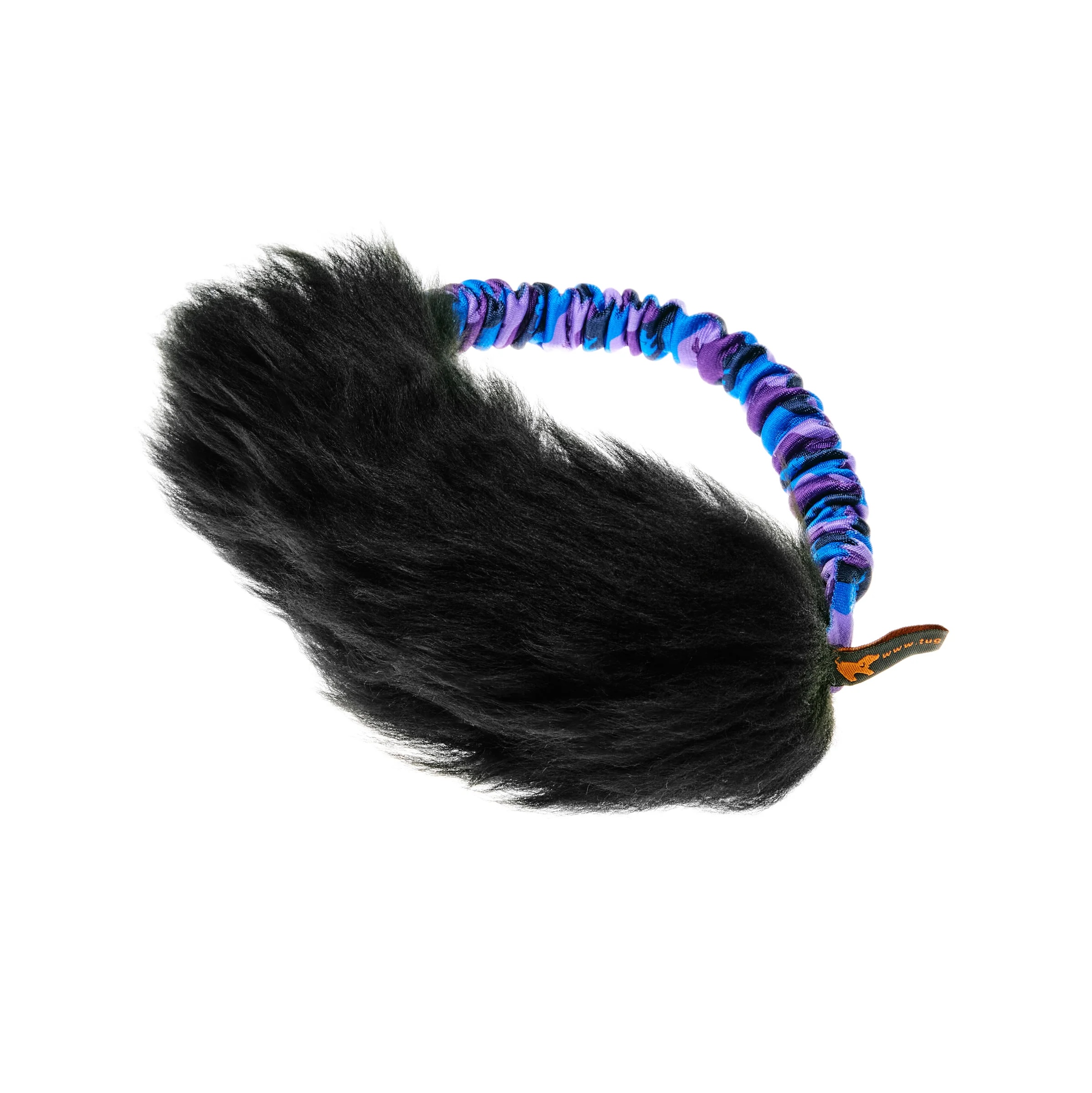 Tug-e-Nuff Black Sheepskin Bungee Ring purple