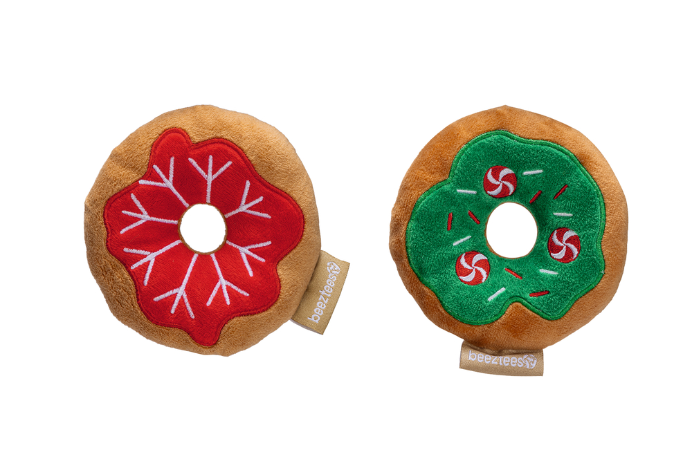 Beeztees Hundespielzeug Weihnachts-Donuts ⌀12cm