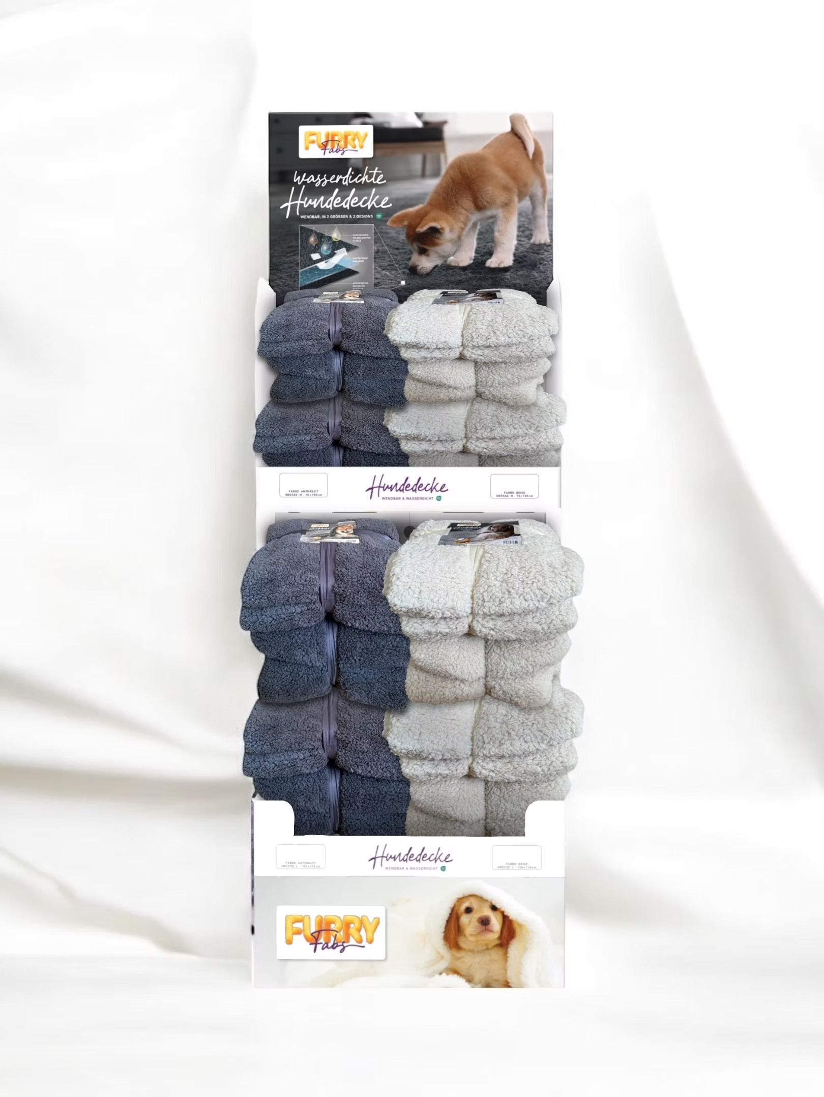 Furry Fabs Wasserdichte Hundedecke Flanell