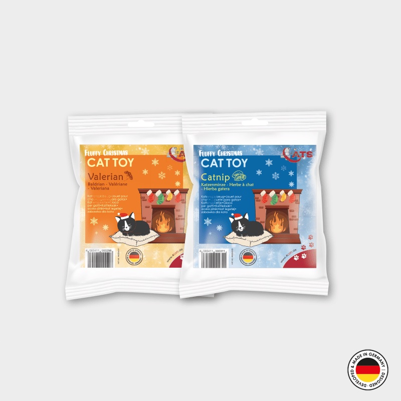 4cats Fluffy Christmas Collection Stern mit 4catsnip, sortiert
