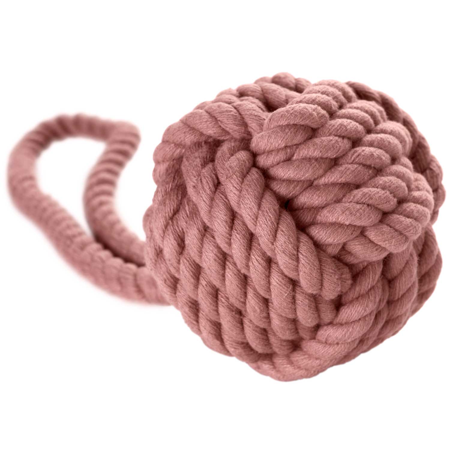 Hunter Hundespielzeug Ball mit Handschlaufe Inari pastellrot