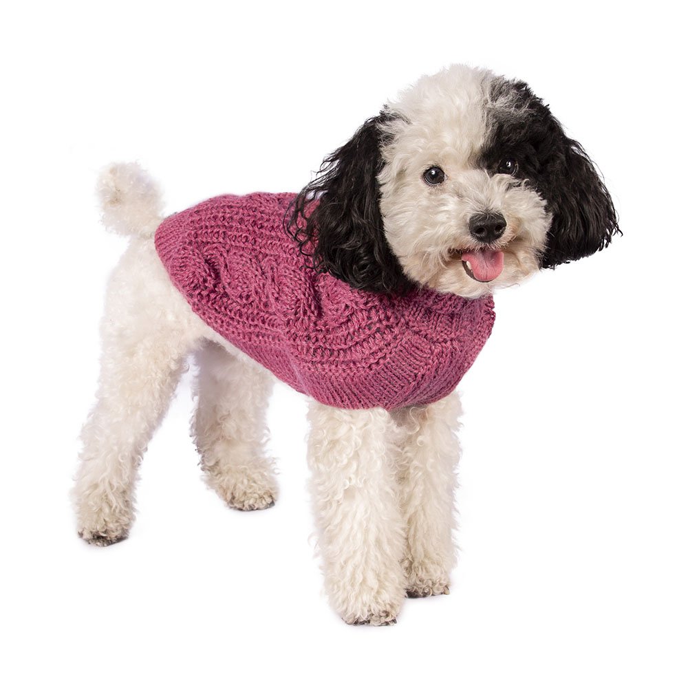 Alqo Wasi Hunde-Pullover Chunky Cable