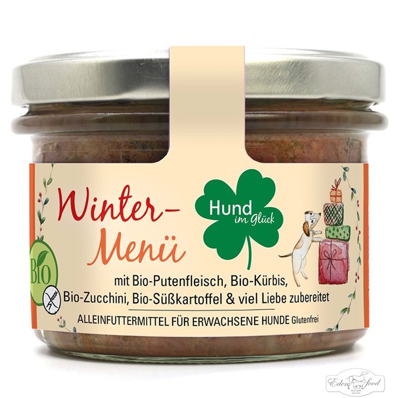 Edenfood "Hund im Glück" Bio-Wintermenü Pute (Limited Edition)