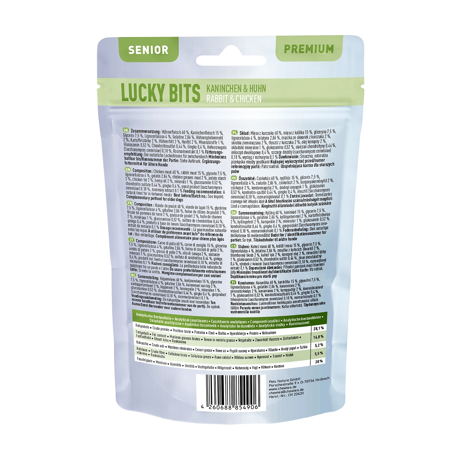 Chewies Lucky Bits SENIOR 80g