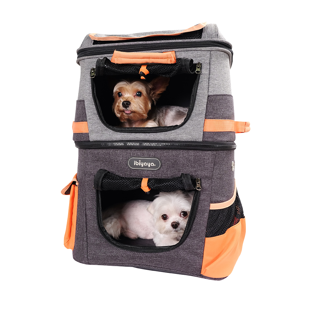 Ibiyaya® Hunderucksack Two Tier Backpack orange Ibiyaya® Hunderucksack Two Tier Backpack orange