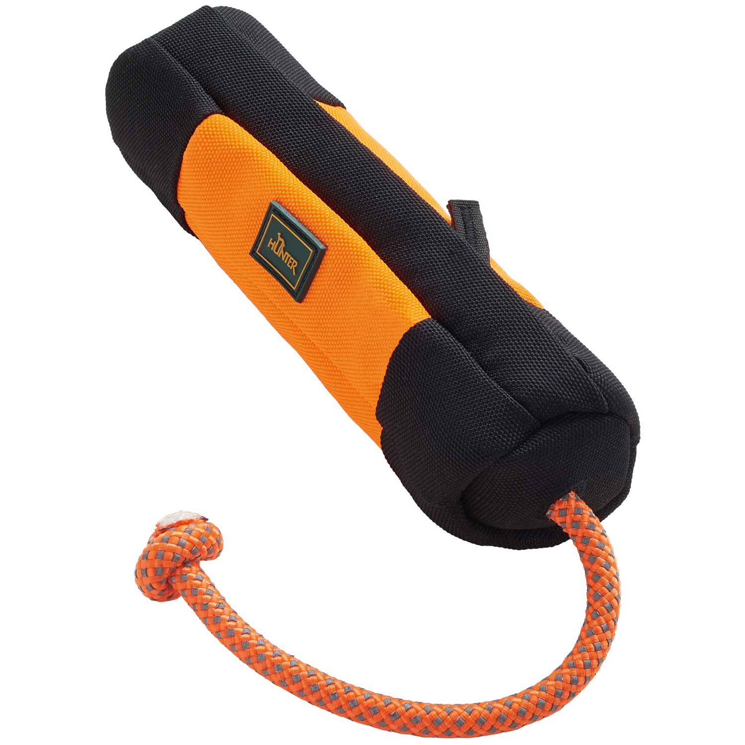 Hunter Snackdummy Trainer mit Seil orange/schwarz