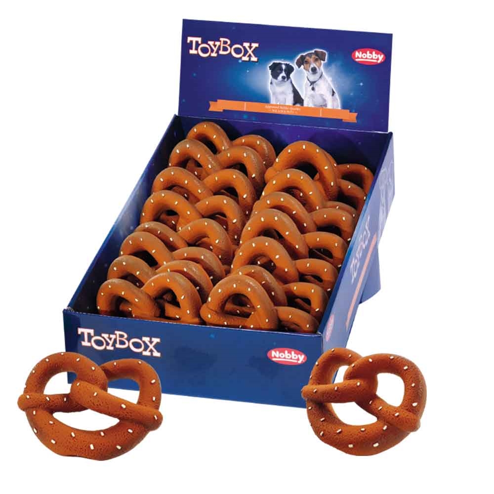 Nobby Latex Brezel 12cm, sortiert