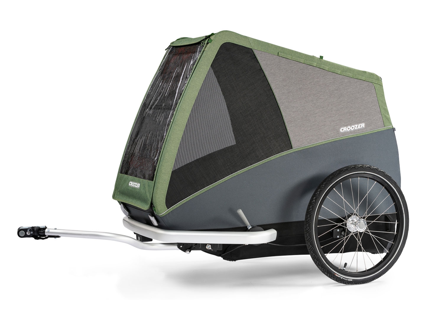 Croozer Dog XXL Bruuno Pine green mit Achskupplung Click & Crooz®