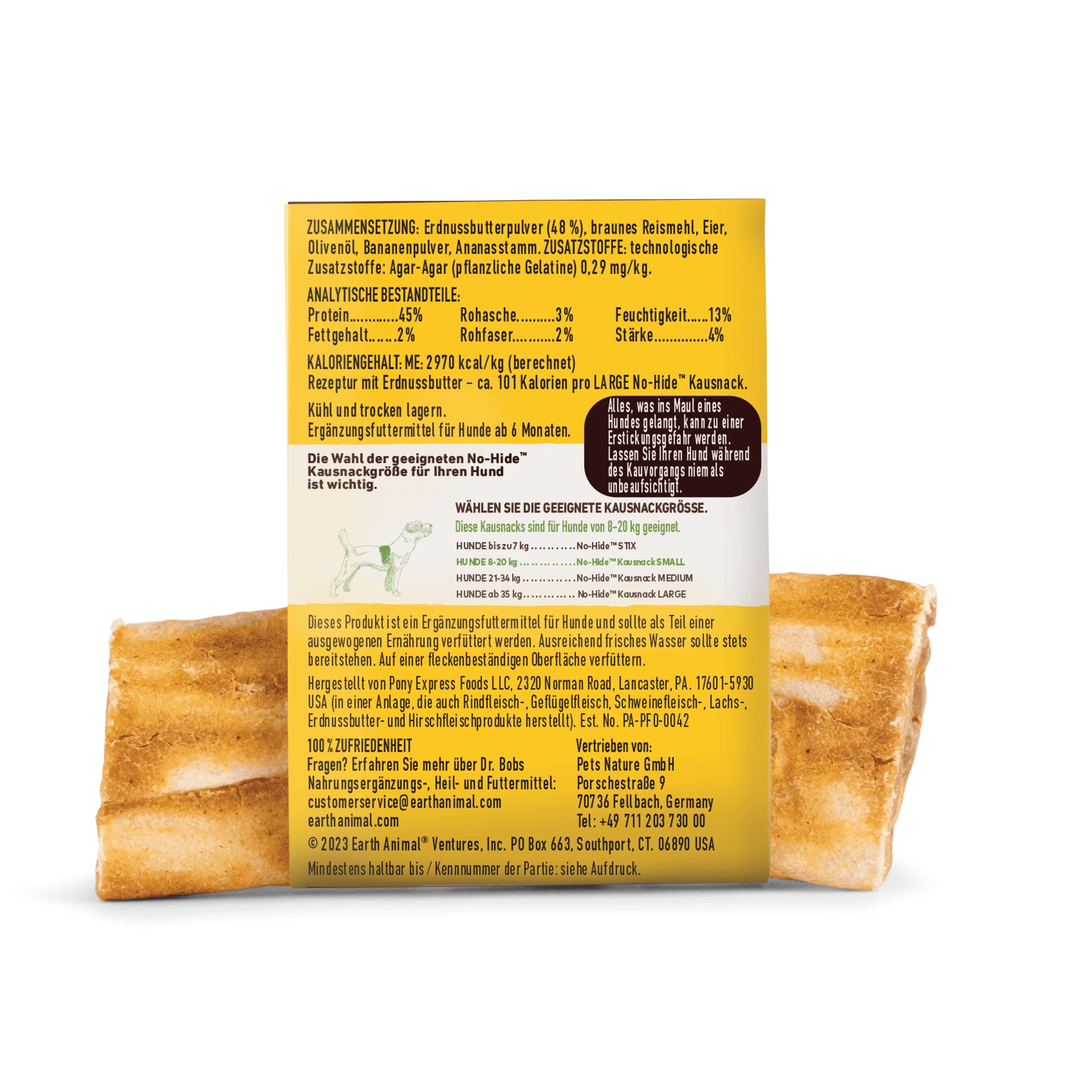 No-Hide Kausnack Erdnussbutter