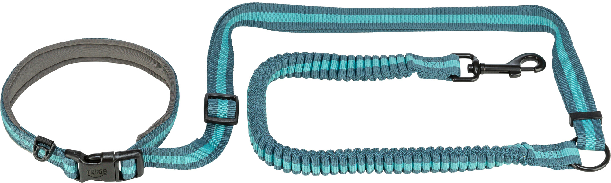Trixie Joggingleine 1,33–1,80m/20mm, petrol/aqua