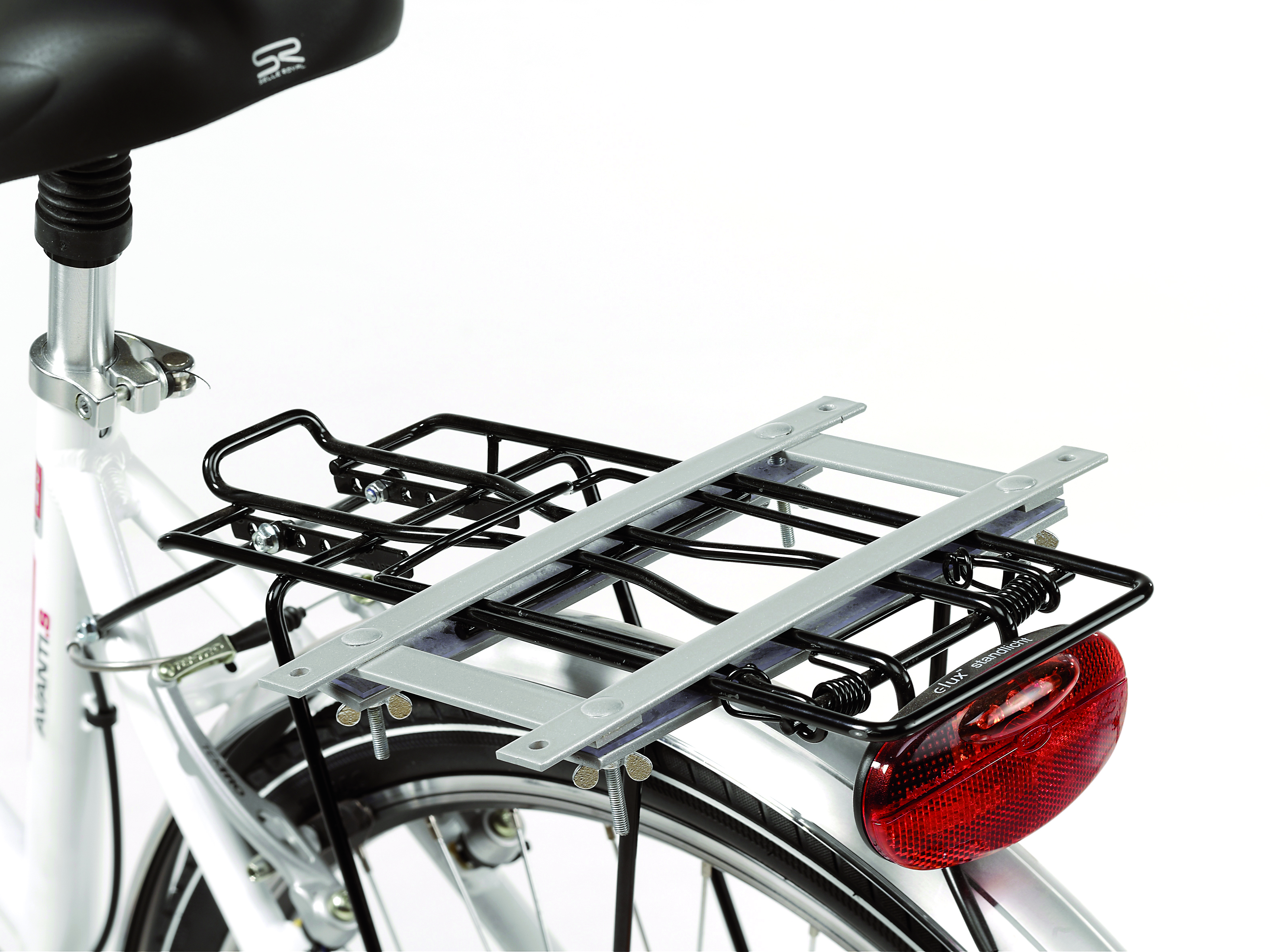 Aumüller Fahrradkorb Gepäckträgermontage gesottene Weide extra groß