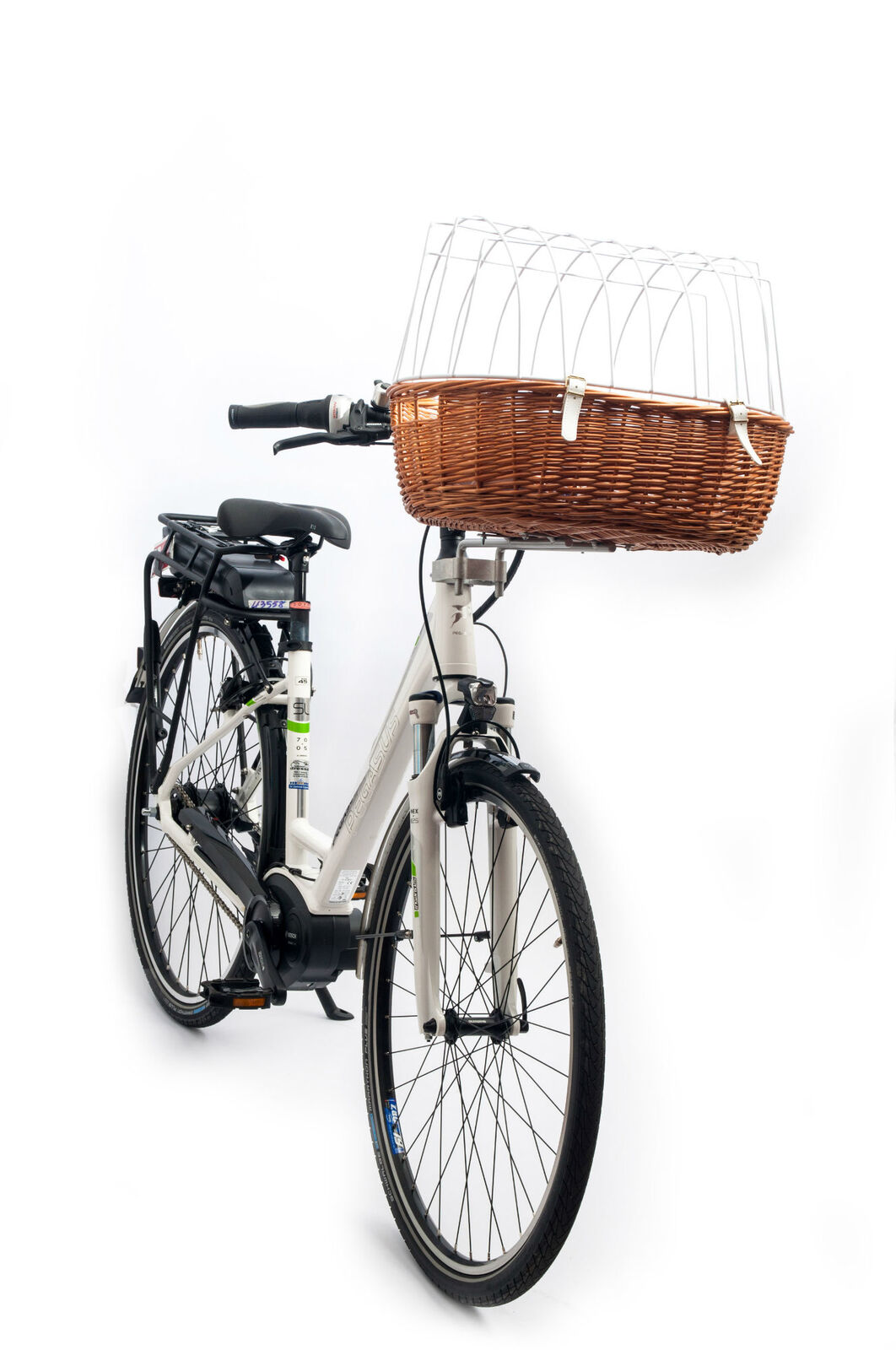 Aumüller E-Bike fähiger Fahrradkorb Standard mit Steuerkopfmontagesystem 167 52x38x18/40cm
