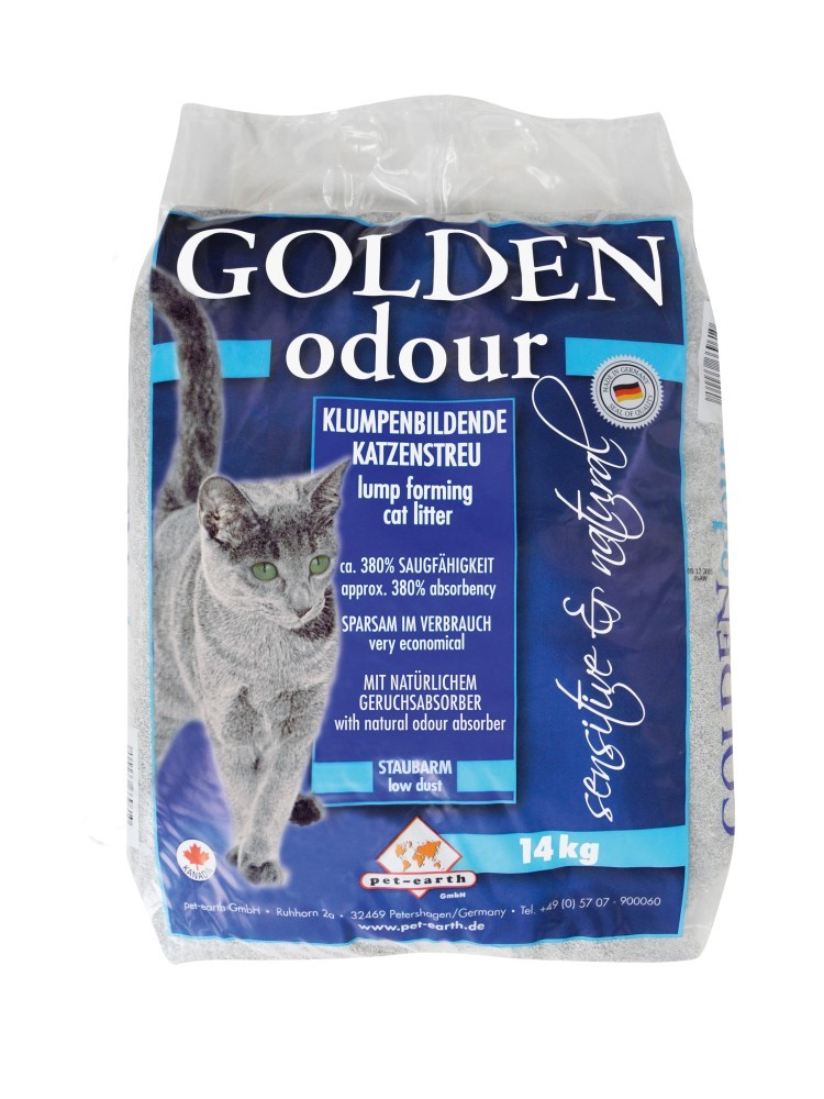 Golden grey Odour Katzenstreu 14kg