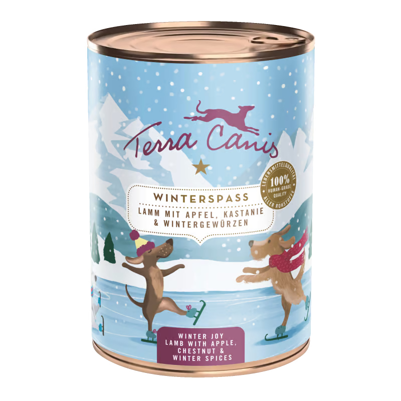 Terra Canis Winter-Menü 2024 Winterspass - Lamm mit Apfel & Kastanie 400g
