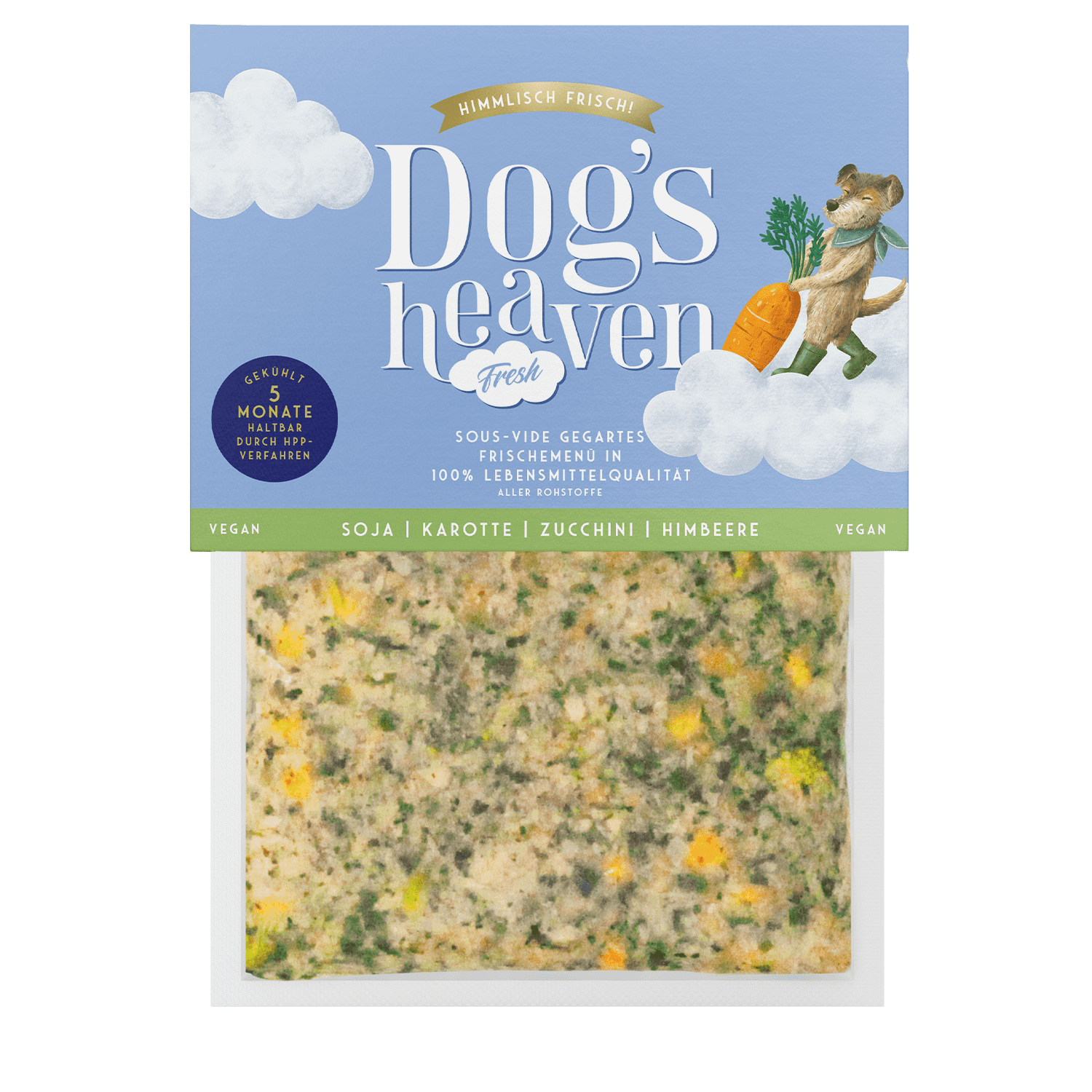 Dog's Heaven Frische-Menü Vegan Soja