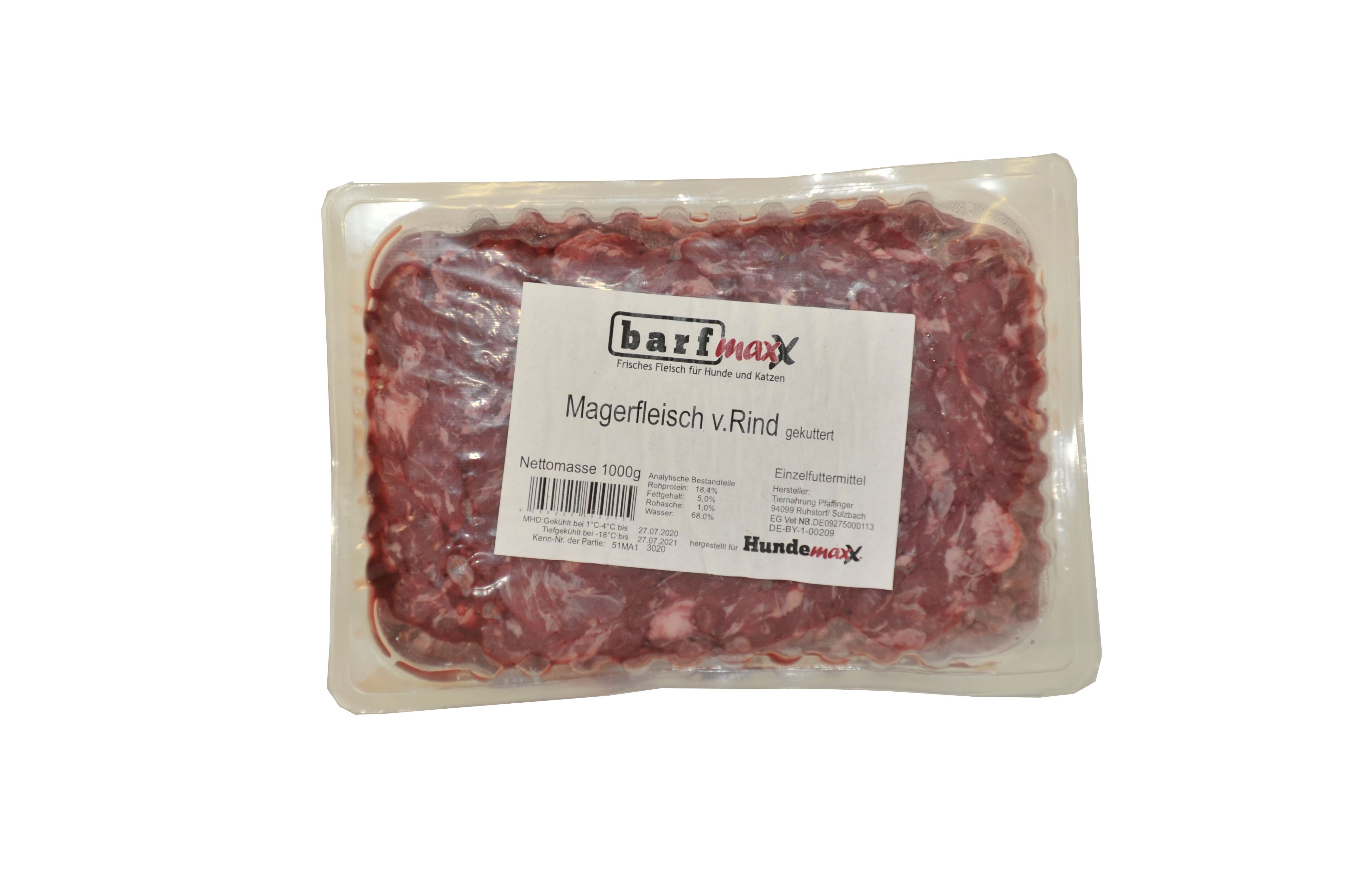 barfmaxx Magerfleisch gekuttert