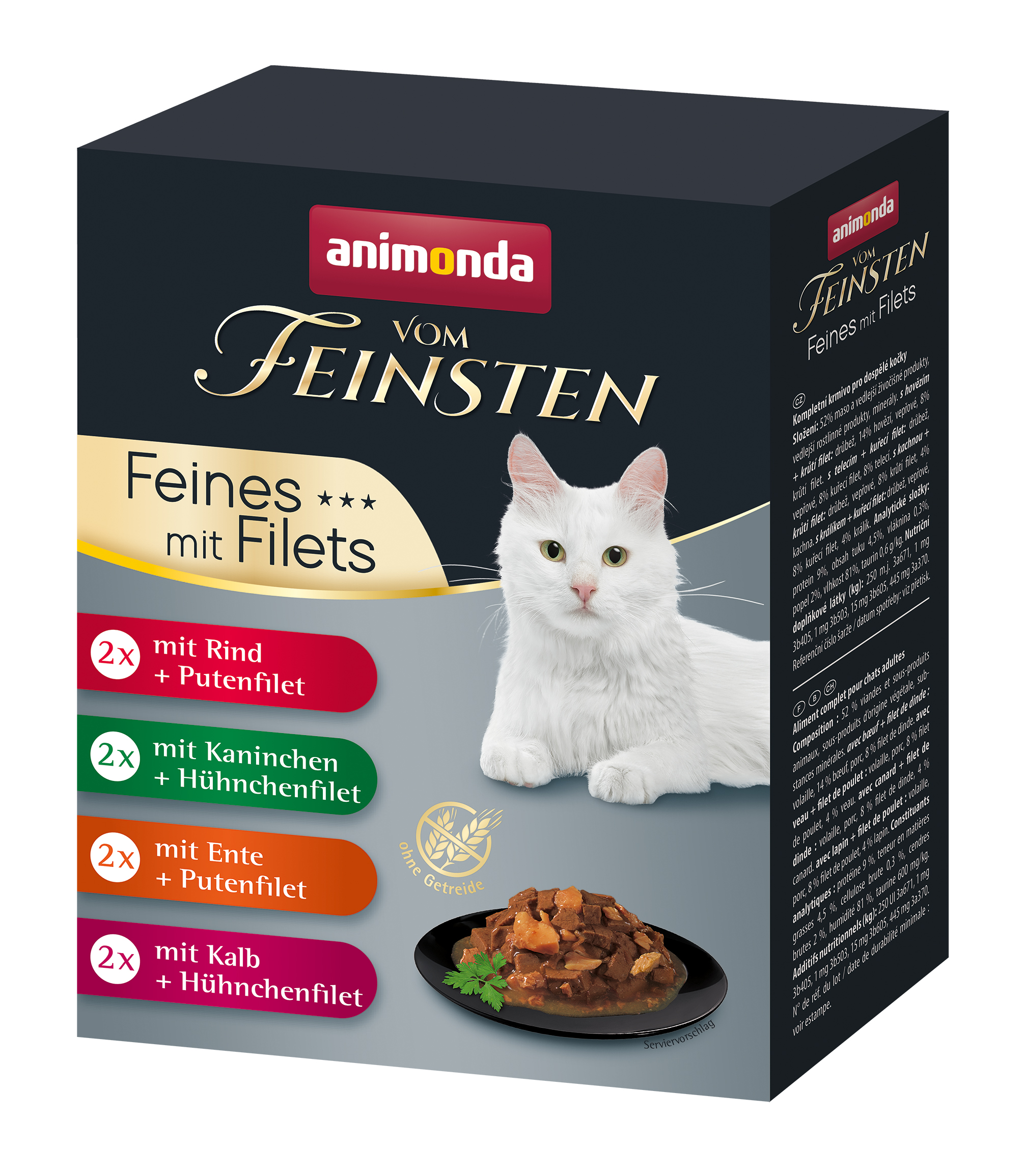 Animonda Katze Vom Feinsten Feine Vielfalt mit Filets (Pouchies) 8x85g