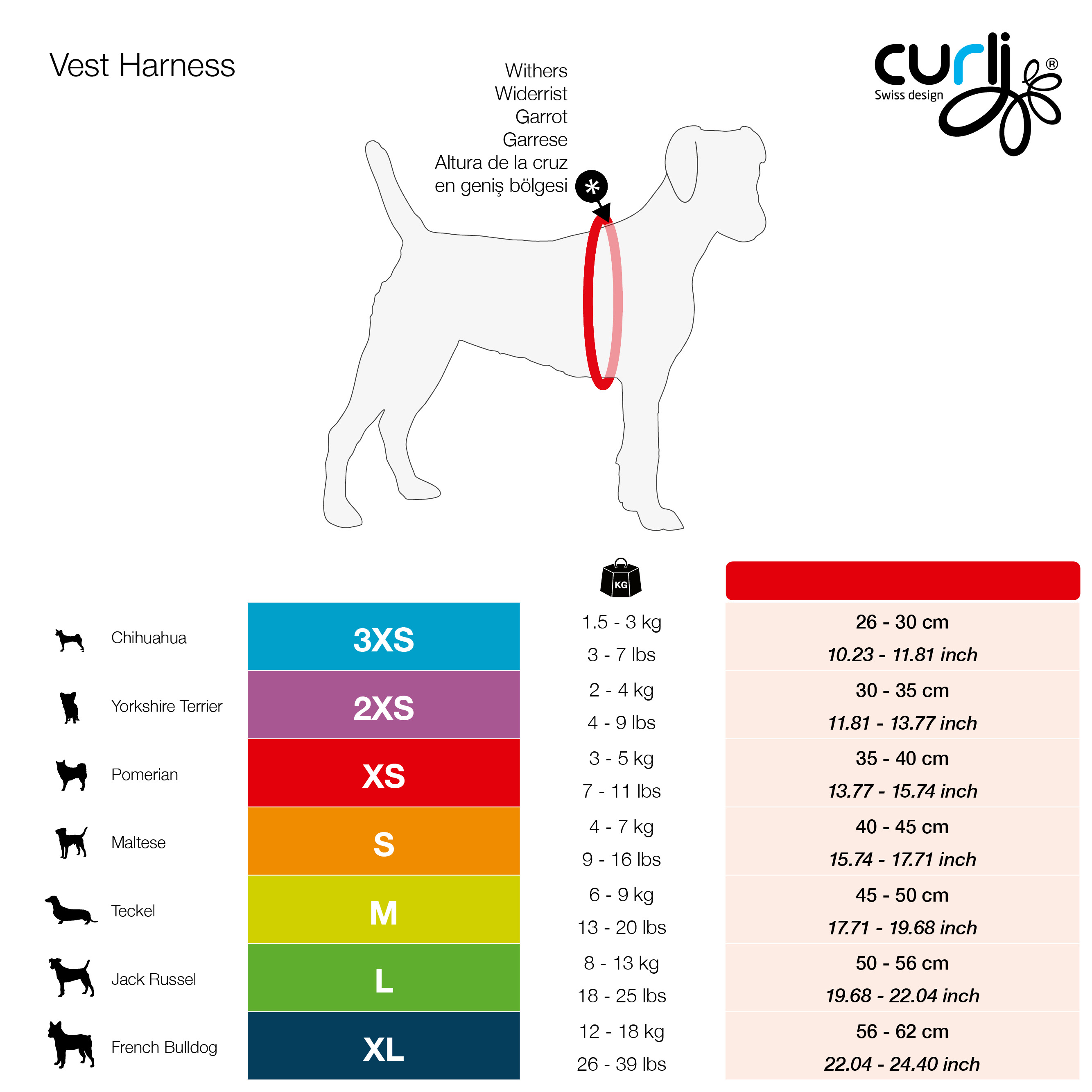 Curli Vest Geschirr Merino